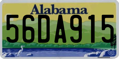 AL license plate 56DA915