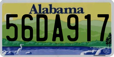 AL license plate 56DA917