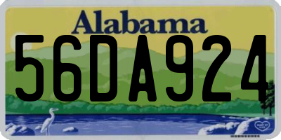 AL license plate 56DA924