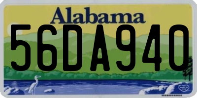 AL license plate 56DA940
