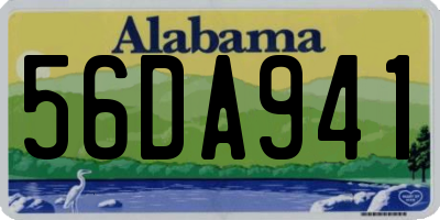 AL license plate 56DA941