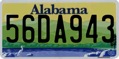 AL license plate 56DA943