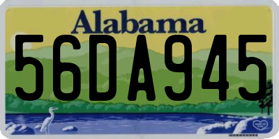 AL license plate 56DA945