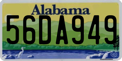 AL license plate 56DA949