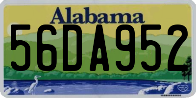 AL license plate 56DA952