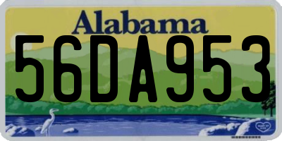 AL license plate 56DA953