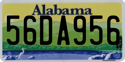 AL license plate 56DA956