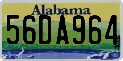 AL license plate 56DA964