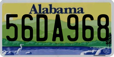 AL license plate 56DA968