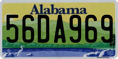 AL license plate 56DA969