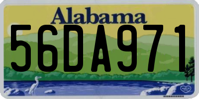 AL license plate 56DA971