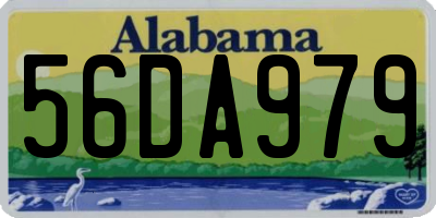 AL license plate 56DA979