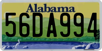 AL license plate 56DA994