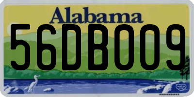 AL license plate 56DB009