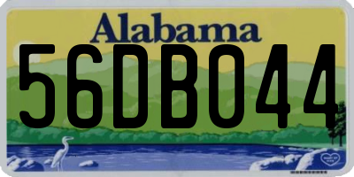 AL license plate 56DB044