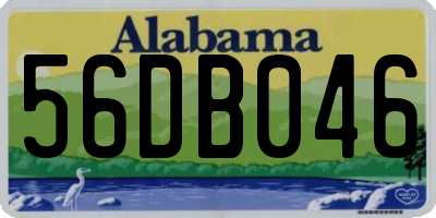 AL license plate 56DB046