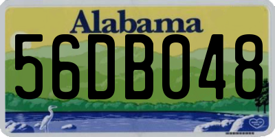 AL license plate 56DB048