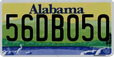 AL license plate 56DB050