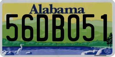 AL license plate 56DB051