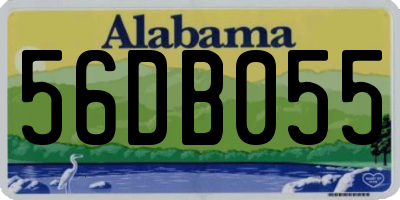 AL license plate 56DB055