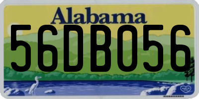 AL license plate 56DB056