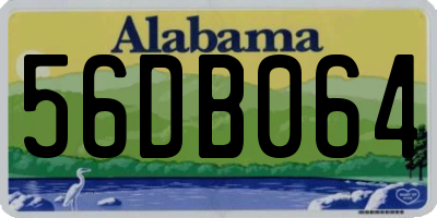 AL license plate 56DB064