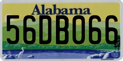 AL license plate 56DB066