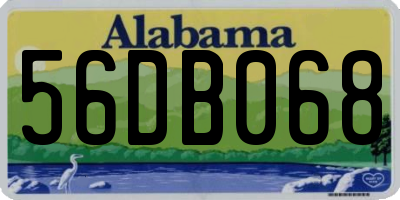 AL license plate 56DB068
