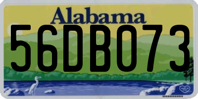 AL license plate 56DB073