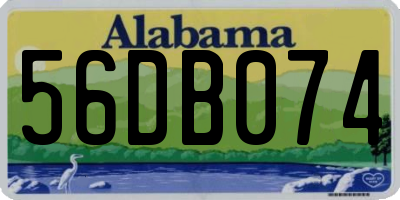 AL license plate 56DB074