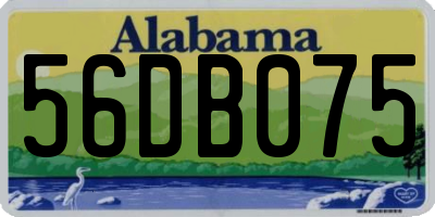 AL license plate 56DB075