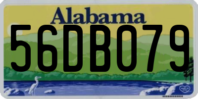 AL license plate 56DB079