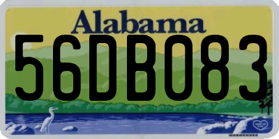 AL license plate 56DB083