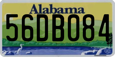 AL license plate 56DB084