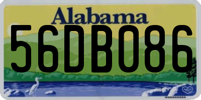 AL license plate 56DB086
