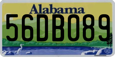 AL license plate 56DB089