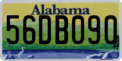 AL license plate 56DB090