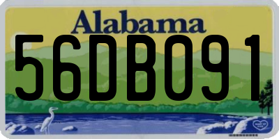 AL license plate 56DB091