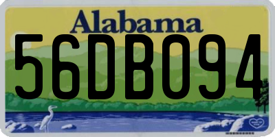 AL license plate 56DB094