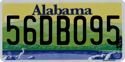 AL license plate 56DB095
