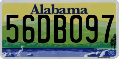 AL license plate 56DB097