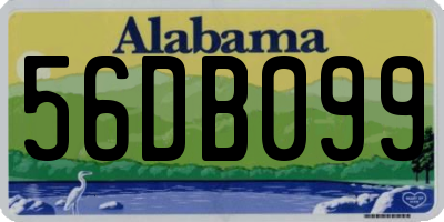 AL license plate 56DB099
