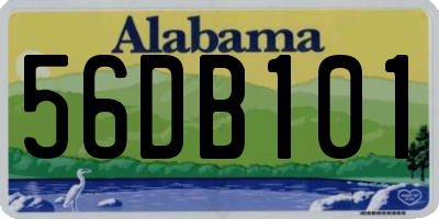 AL license plate 56DB101