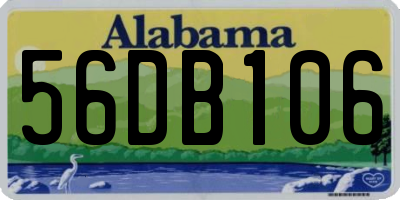 AL license plate 56DB106