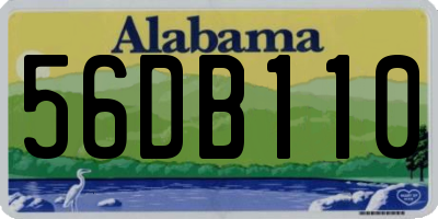 AL license plate 56DB110