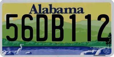 AL license plate 56DB112