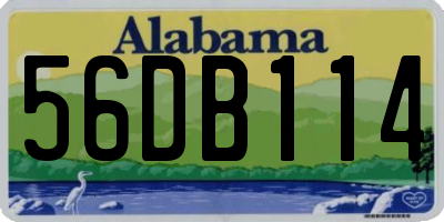 AL license plate 56DB114