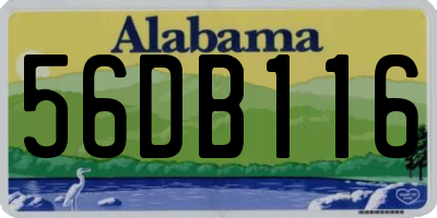 AL license plate 56DB116