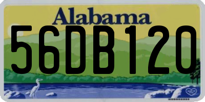 AL license plate 56DB120