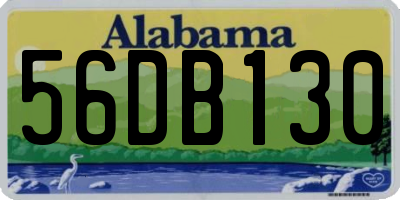 AL license plate 56DB130